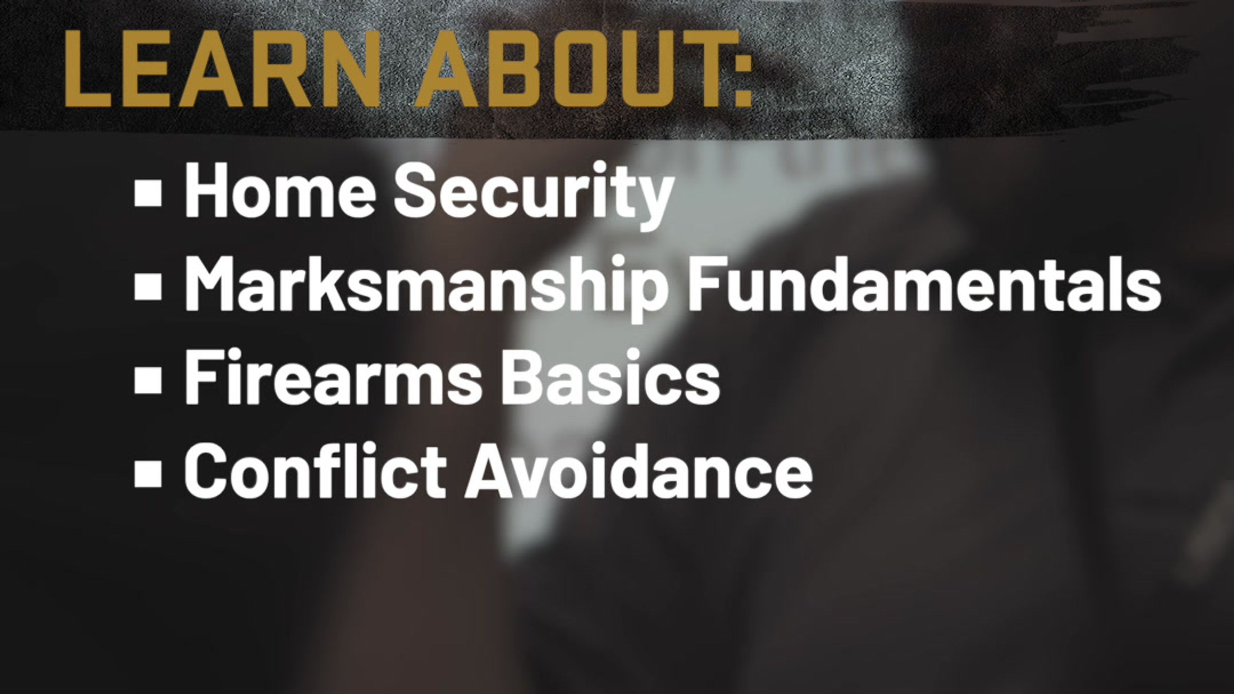 Home Defense Fundamentals